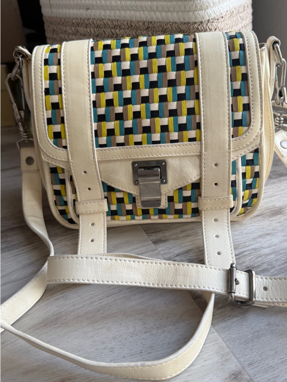 Proenza Schouler PS1 Medium Multicolor Leather Crossbody Bags